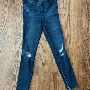 Abercrombie high rise cropped jean